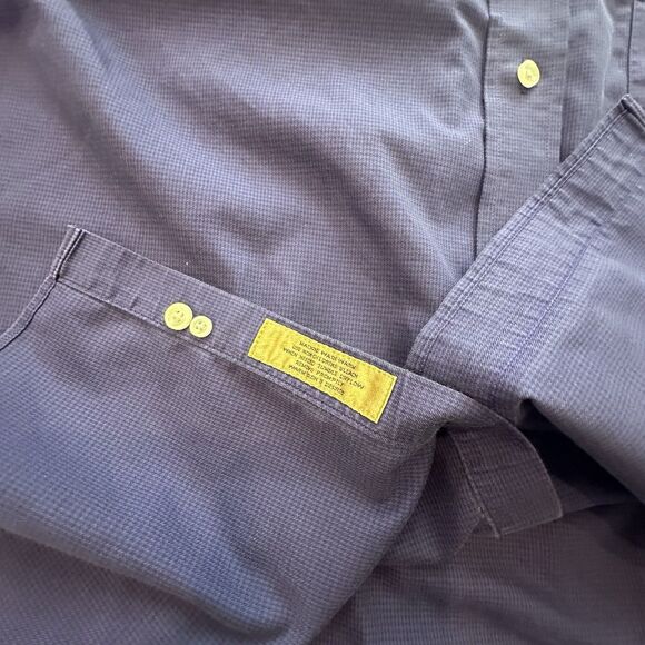 Roundtree & Yorke Gold Label Shirt Mens Large Non Iron Perfect Performance - Picture 6 of 7